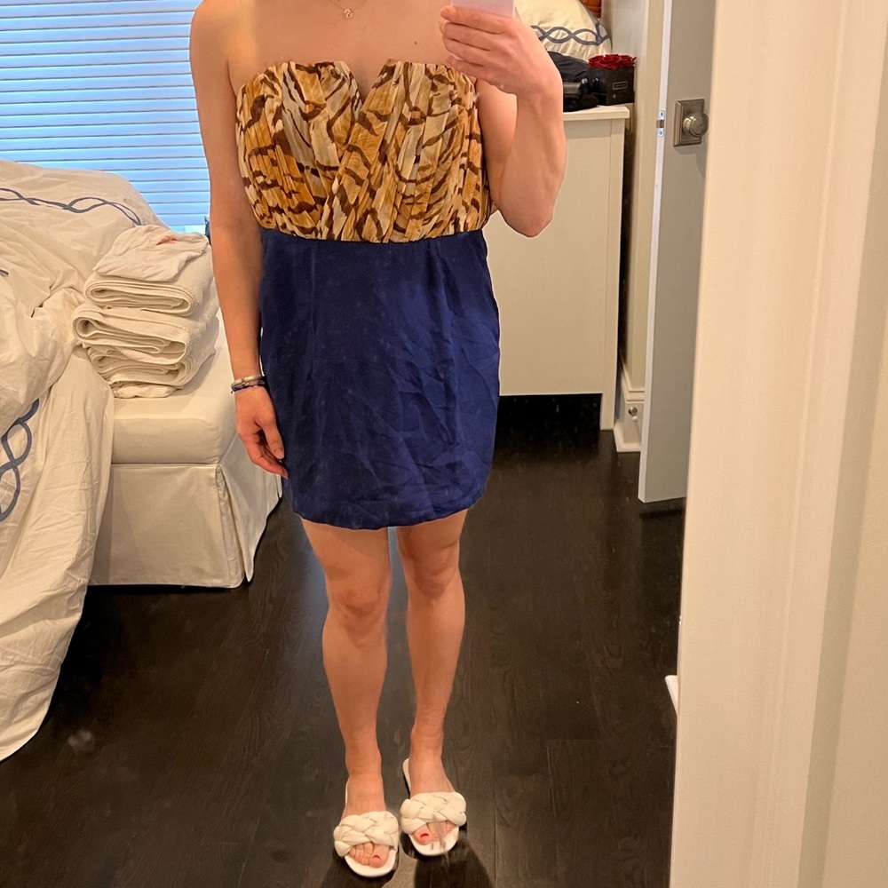 Naven Leopard and Navy Dress